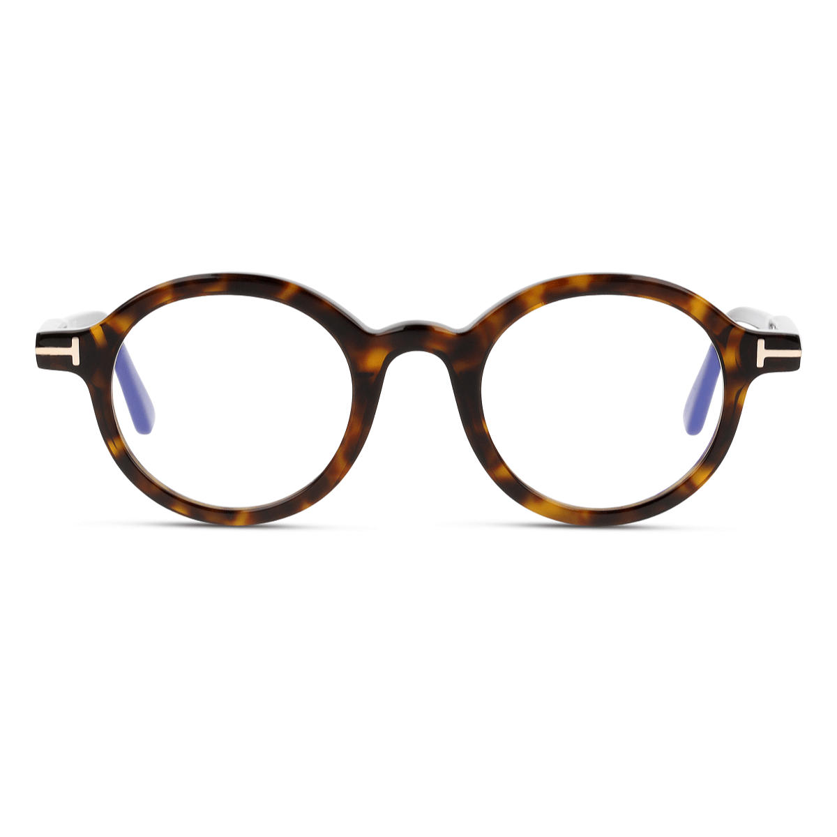 Óculos de Grau Tom Ford FT5664 - B 052 45 Tartaruga Redondo Acetato Feminino e Masculino - Ótica Talismã