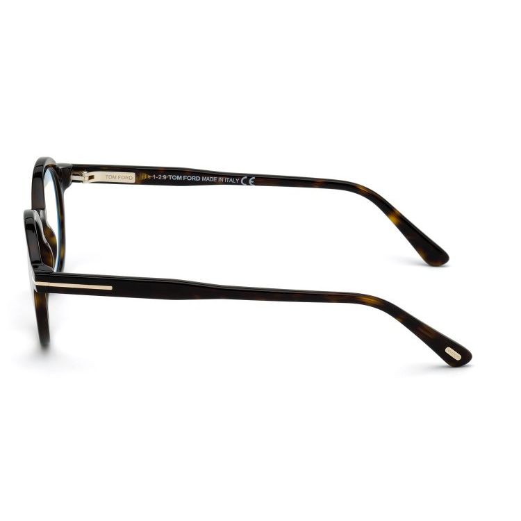 Óculos de Grau Tom Ford FT5664 - B 052 45 Tartaruga Redondo Acetato Feminino e Masculino - Ótica Talismã