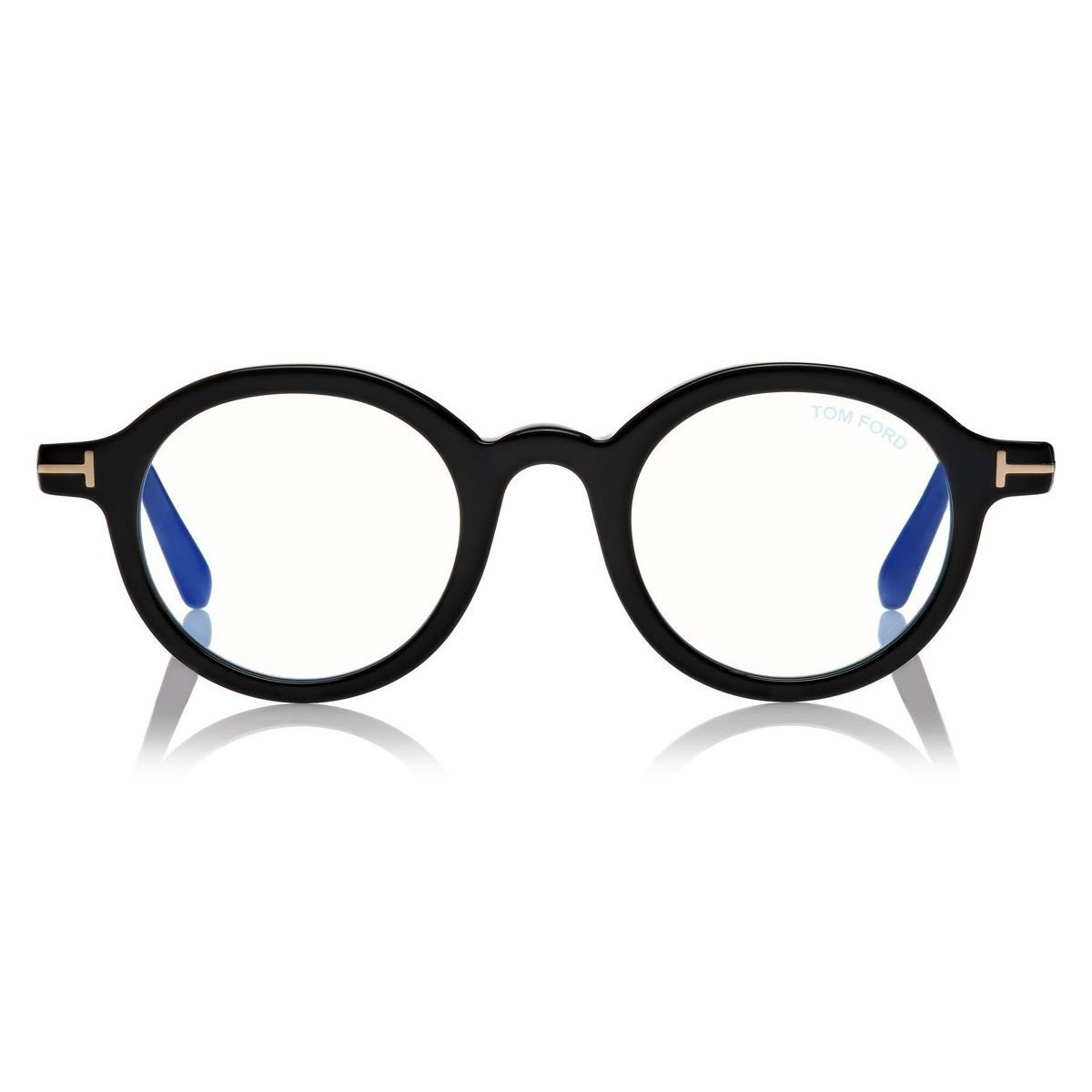 Óculos de Grau Tom Ford FT5664 - B 052 45 Tartaruga Redondo Acetato Feminino e Masculino - Ótica Talismã