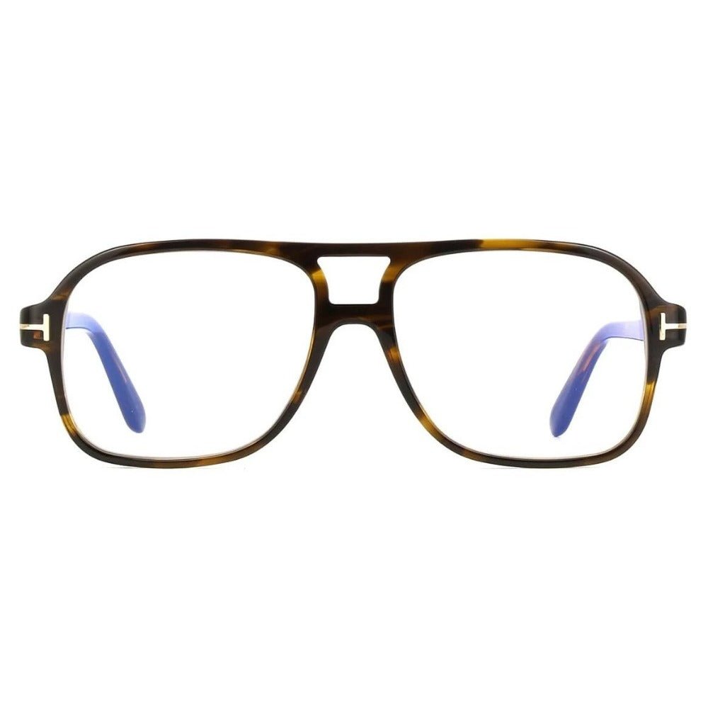 Óculos de Grau Tom Ford FT6058 - B 055 58 Marrom Tartaruga Luxo e Conforto - Ótica Talismã