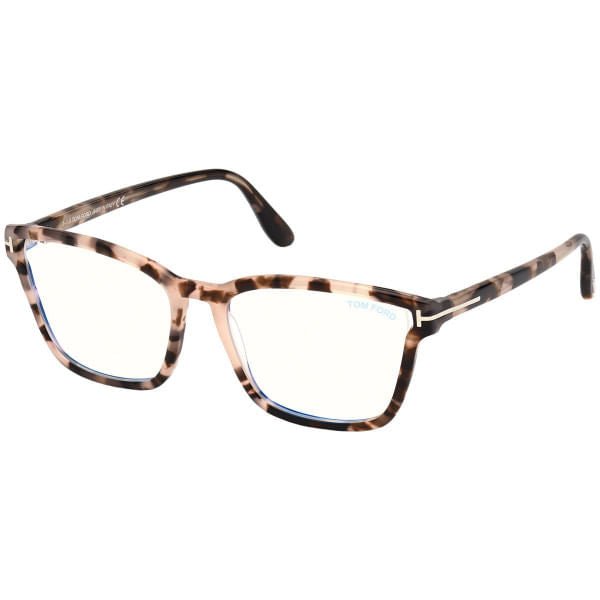 Óculos de Grau Tom Ford TF 5707B Feminino Tartaruga Acetato Gatinho Elegante - Ótica Talismã