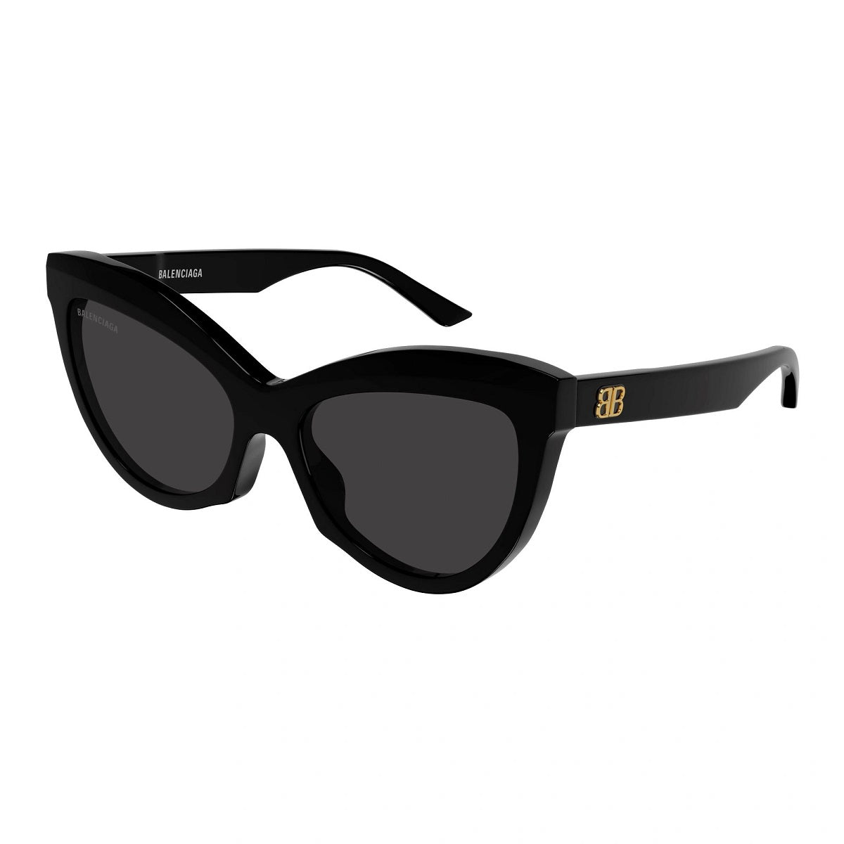 Óculos de Sol Feminino Balenciaga BB0217S 001 Preto Lentes Escuras Gatinho Acetato UV400